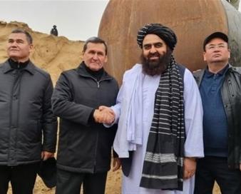 بازدید وزرای خارجه طالبان و ترکمنستان از روند احداث پروژه «تاپی»