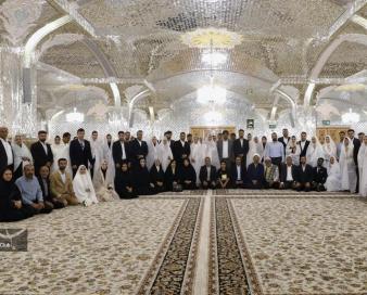 برگزاری جشن ازدواج کارکنان پالایشگاه ستاره خلیج فارس در حرم مطهر رضوی
 