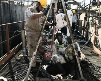 تعمیرات اساسی یک تجهیز حیاتی در غرب کارون